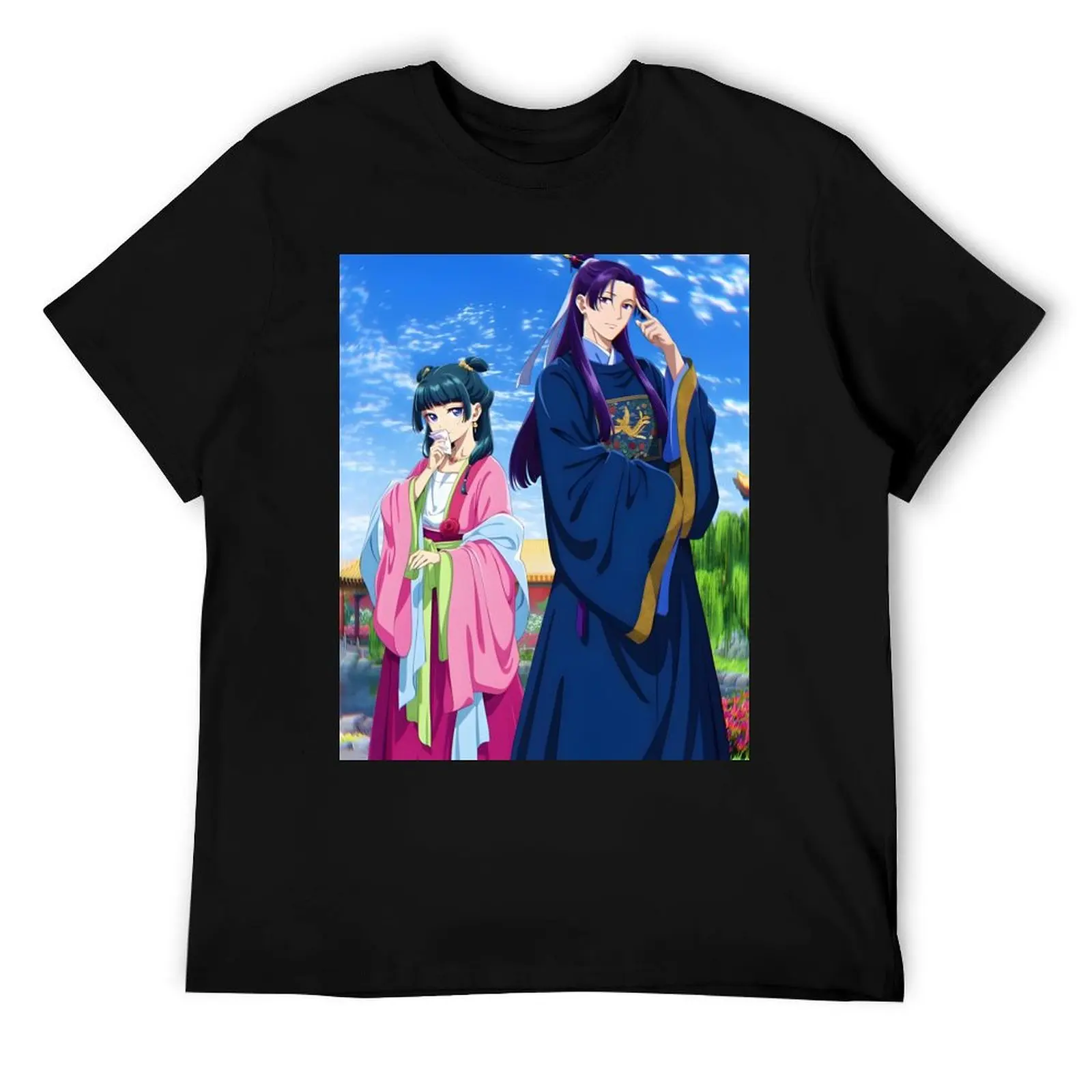 

Kusuriya no Hitorigoto - футболка с изображением, мужская футболка из тяжелого хлопка, персонализированная футболка, мужская однотонная футболка