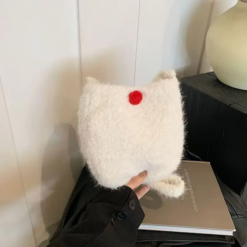 حقيبة مربعة معكرون رقيق لطيف على شكل بيضة صغيرة حقيبة كتف كروس للنساء موضة جديدة نمط حلو حقيبة يد لطيفة