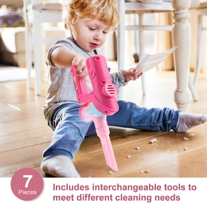 Mini Electric Vacuum with Light and Music, Home Work Simulation, Powder Collector, Toys Pretend Play, Educational Gifts for Children 6 Main Sales Pistol Toy Replica - №5