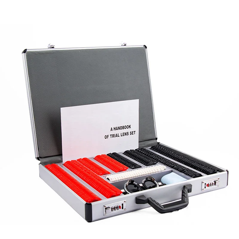 232 Pieces Trial Lens Set Optometry Box Plastic Rim High Quality Optical Glass