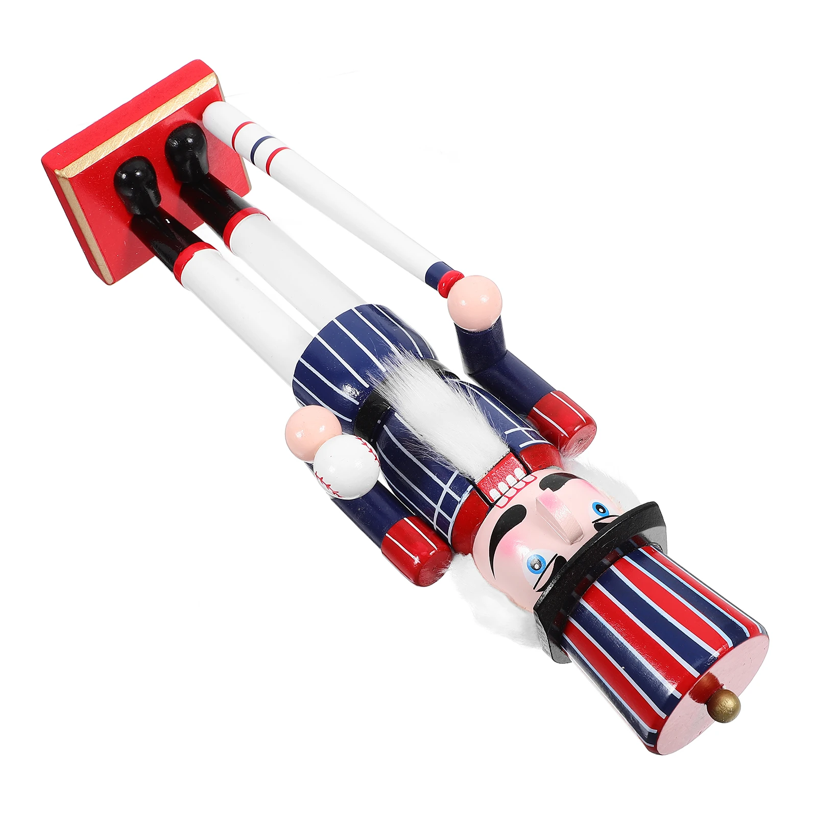 

Wooden Nutcracker 38CM Sports Style Baseball Design Festival Decoration Party Gift Desktop Ornament Miniature Model
