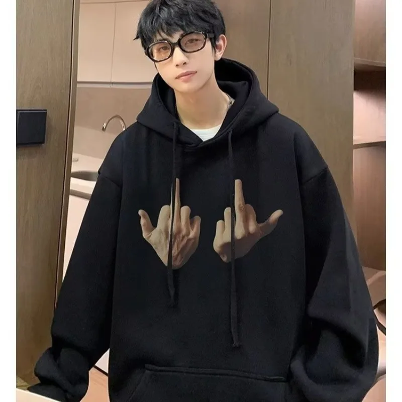 سترة نسائية من البوليستر المطبوع بأكمام طويلة ومحطة مستقلة كبيرة الحجم على طراز الشارع Temu TikTok Home لخريف