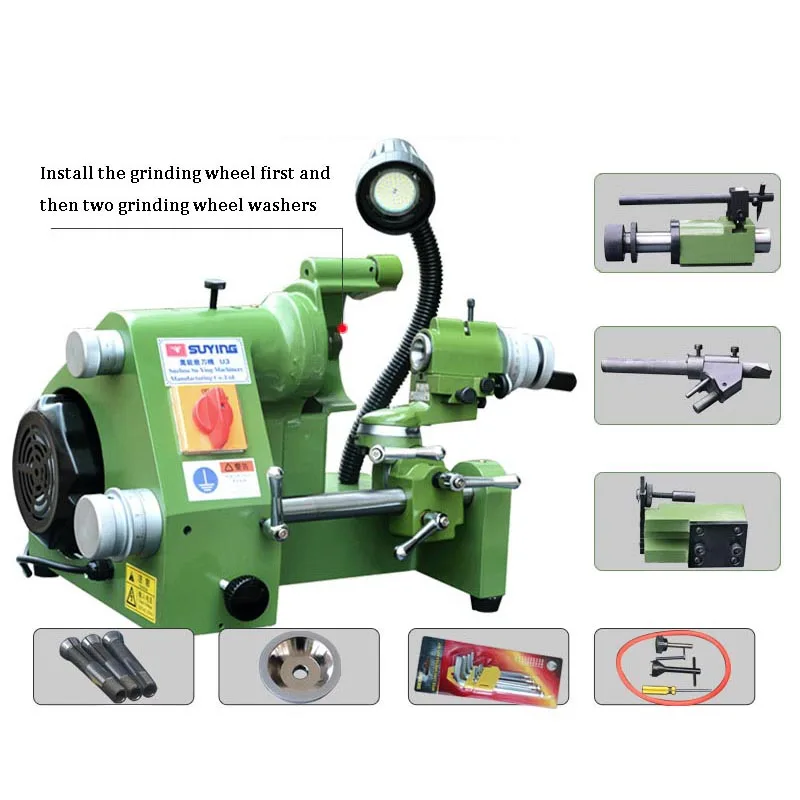 Universal Cutter Grinder Drill Sharpener Knife Sharpening Machine for End Mill Twist Drill Cutter Grinding Tool Cutter Grinder