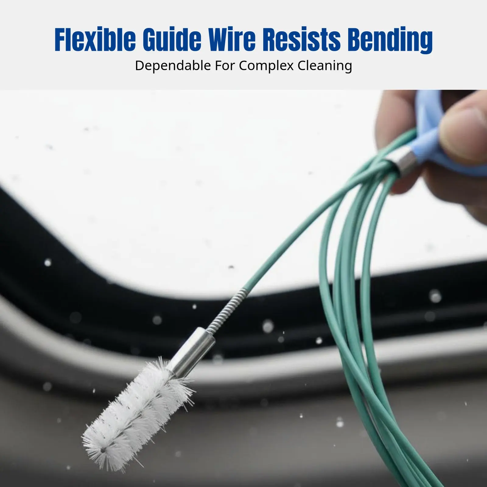

Universal Pipe Cleaning Brush, Car Sunroof, Oil Reservoir, Refrigerator, Flexible Wire, Multi-Function