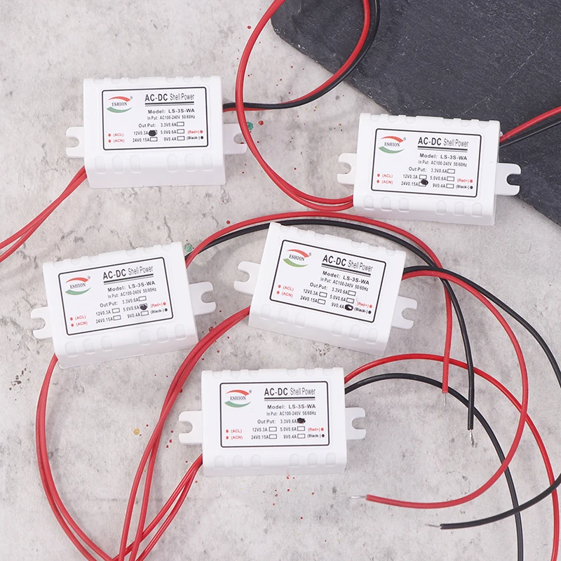 

AC To DC Converter Step-down Power Supply Module AC100V-240V To DC 3.3V 5V 9V 12V 24V 3W Led Isolated Voltage Stabilized