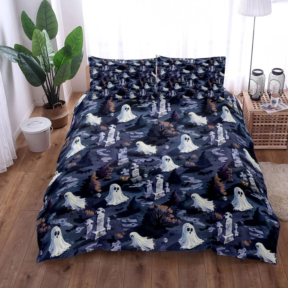 Halloween Pumpkin Horror  Duvet Cover Set EU Single Double King US Twin Full Queen Size Bed Linen Set