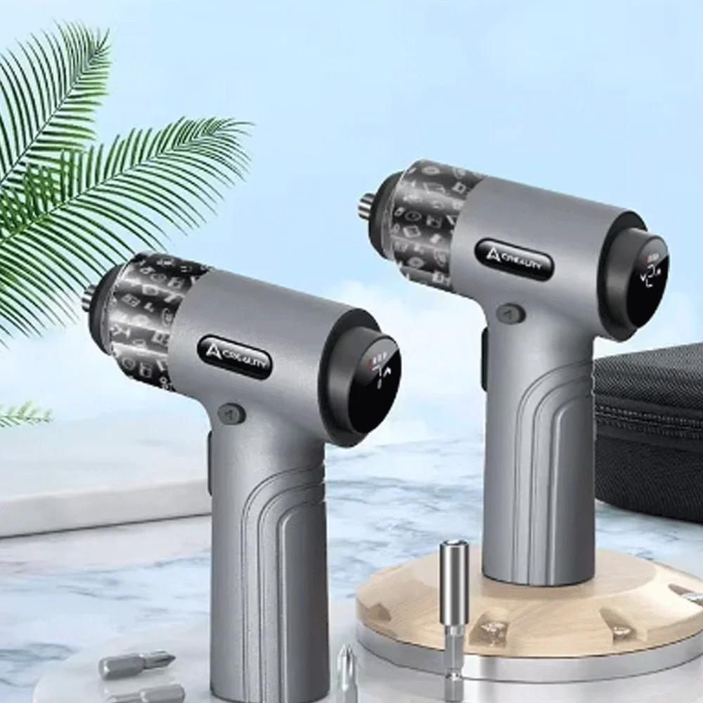 Cordless Electric Screwdriver Bits 5N.m Torque 7-speed KnobCircular LED Light Creality 32 Pcs CRV Steel Screwdriver