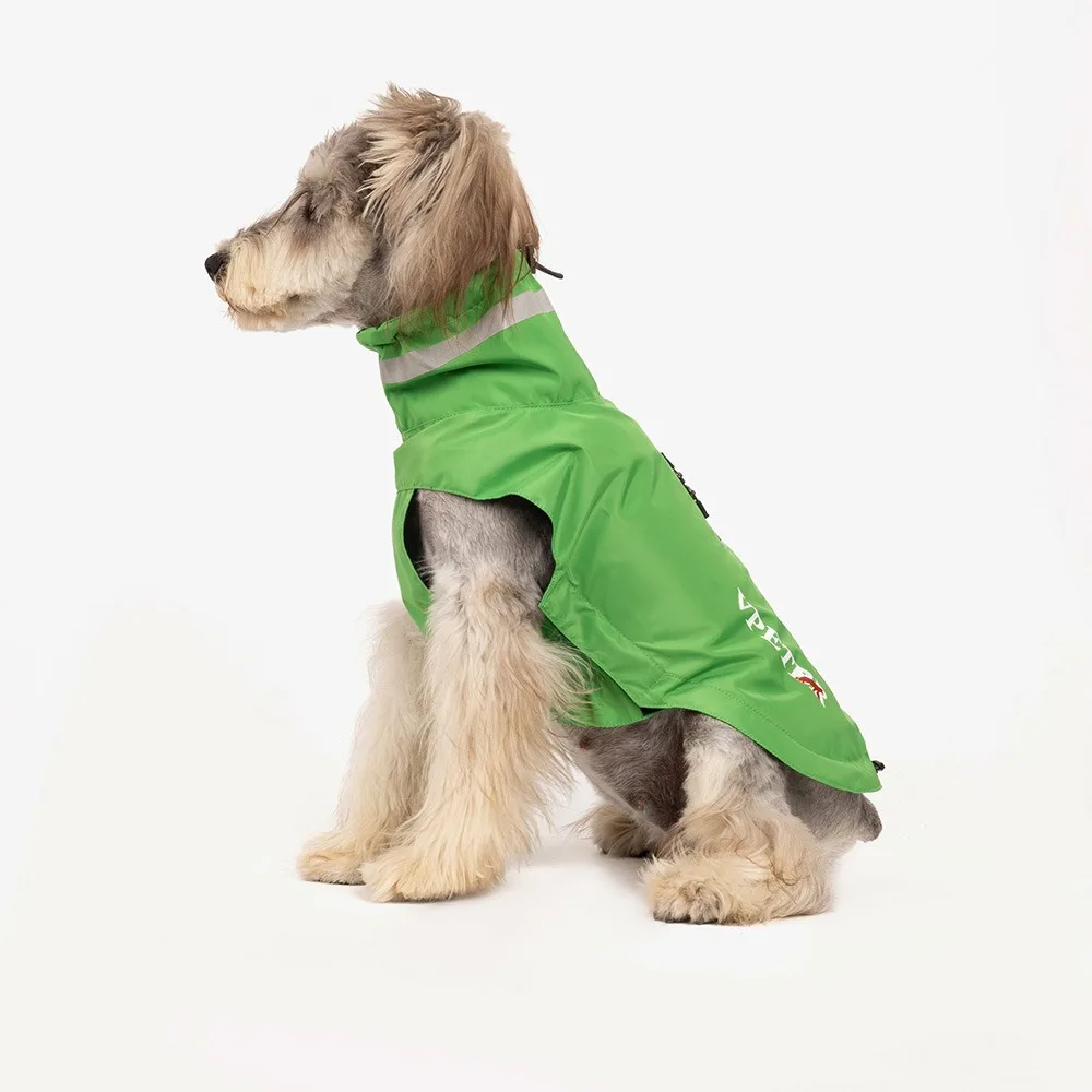 

Fashion Adjustable Dog Raincoat Soft with Chest Leash Dog Stormcoat Reflective Strape Waterproof Dogs Clothes Outdoor