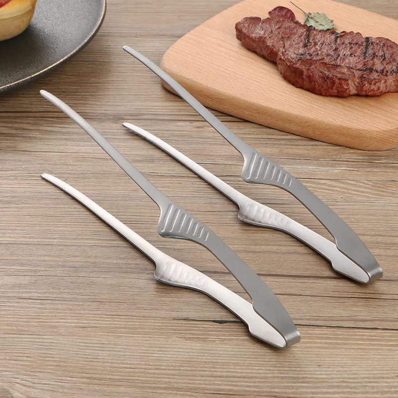 

Korean And Japanese BBQ Tongs Self-Standing Grill Tongs Non-Slip Cooking Utensils Stainless Steel Tongs Kitchen Cooking Tools