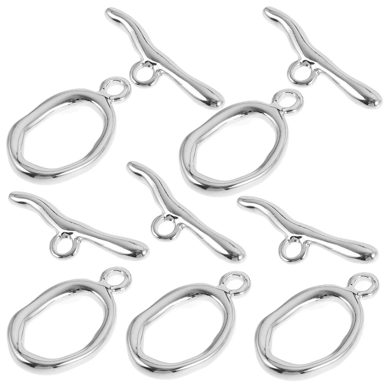 5 set Ot Clasps Gold Plated Copper Jewelry Connectors For Necklace Bracelet Making Diy Chain Connector Clasps Craft Findings