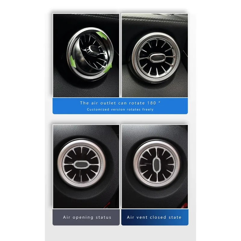 

Interior Mouldings For Benz A/C/E/S/V/CLA/GLA/GLC W176 W205 W213 W117 W156 X253 Bluetooth APP Nozzle LED Ambient Light Air Vent