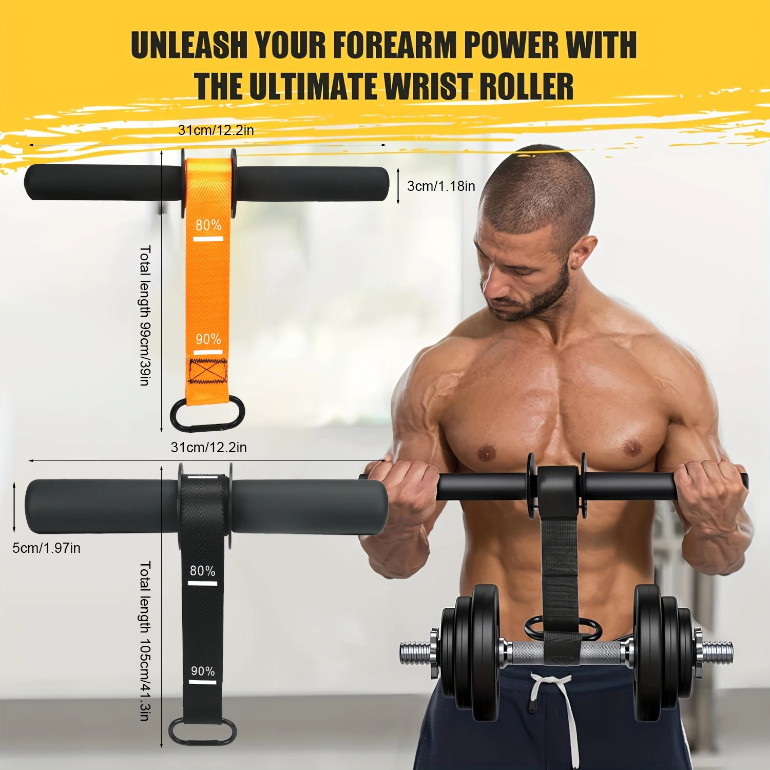 前腕強化トレーナー リストローラー 厚みのある滑り止めハンド - Wrist Roller Forearm のレビューと価格