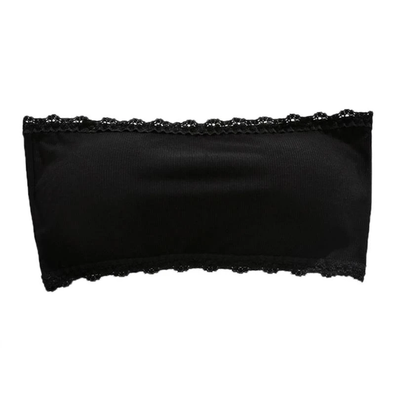 

Q22D Женский бюстгальтер-бандо без бретелек с кружевной отделкой и мягкими бесшовными эластичными топами-бандо