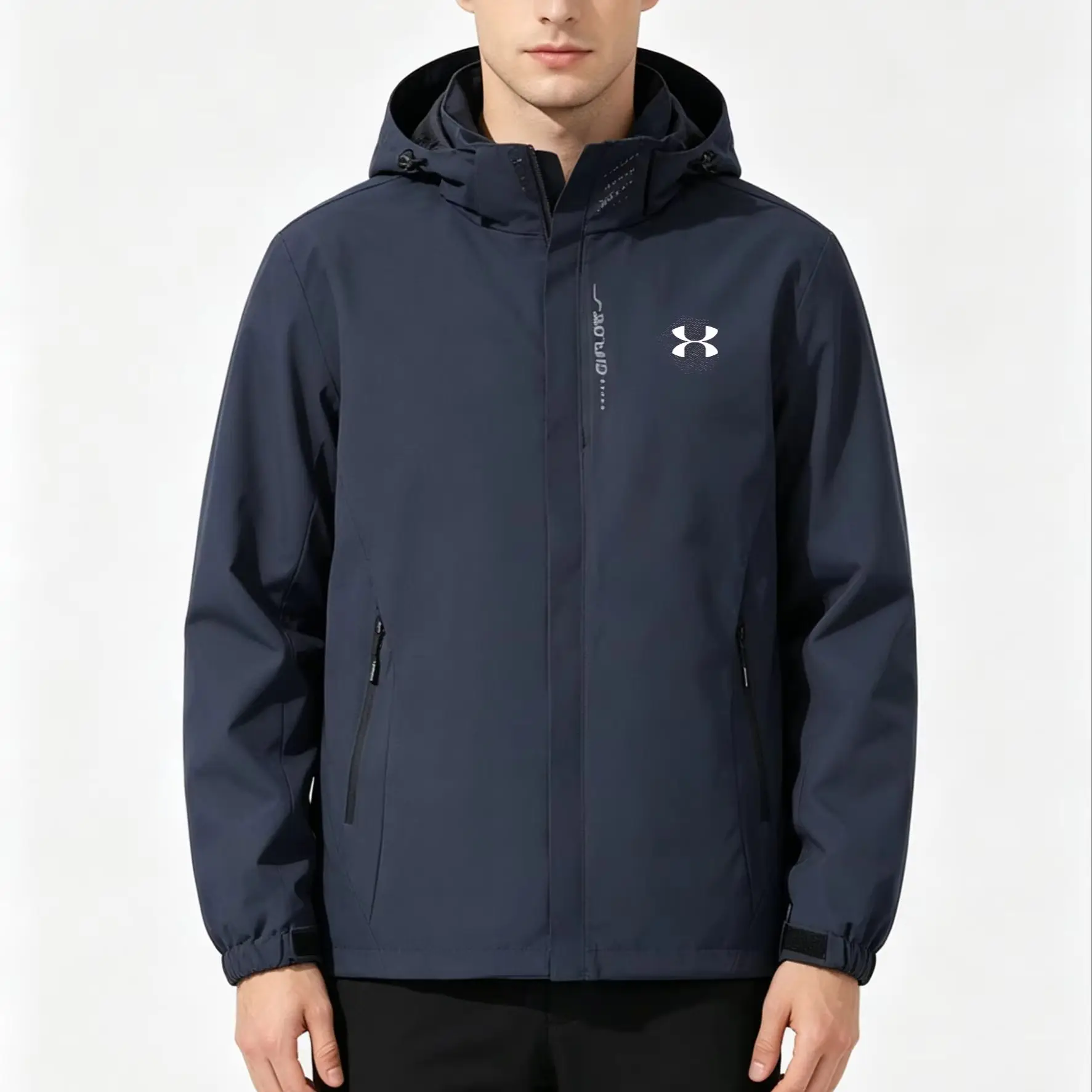 Men's Waterproof Rain Jacket Lightweight Outer Hooded Outdoor Raincoat Hiking Windproof Jacket Climbing Outdoor Jackets
