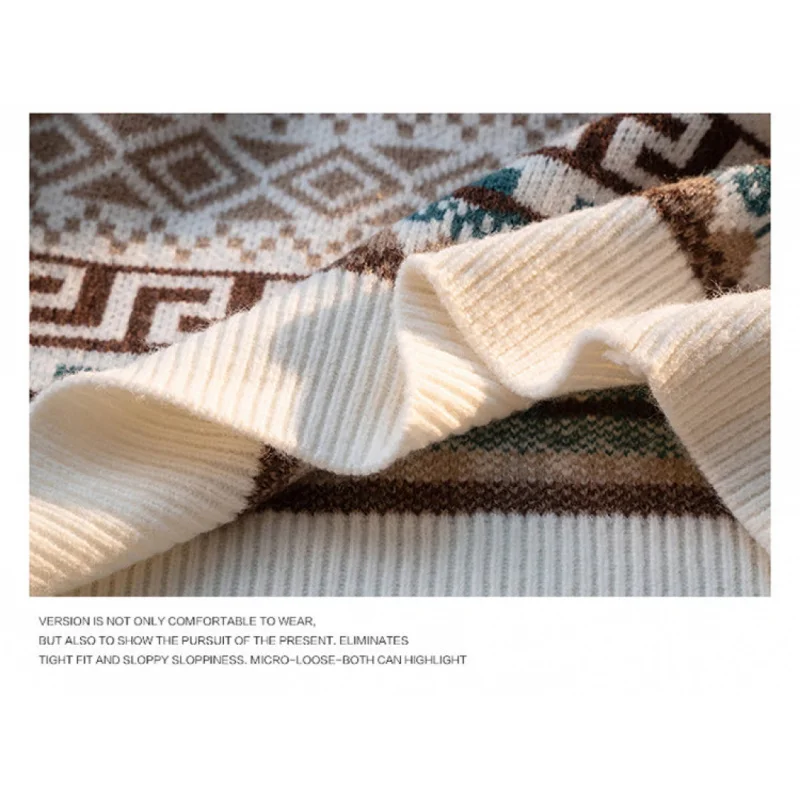 Maglione da uomo GIOIOM, nuovo maglione invernale in maglia casual allentato con collo rotondo anti-pilling, top con strato base