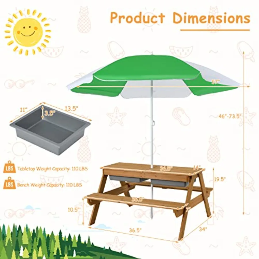 Gartentisch Für Kinder Mit Sand- Und Wasserspielbereich_voghion.com