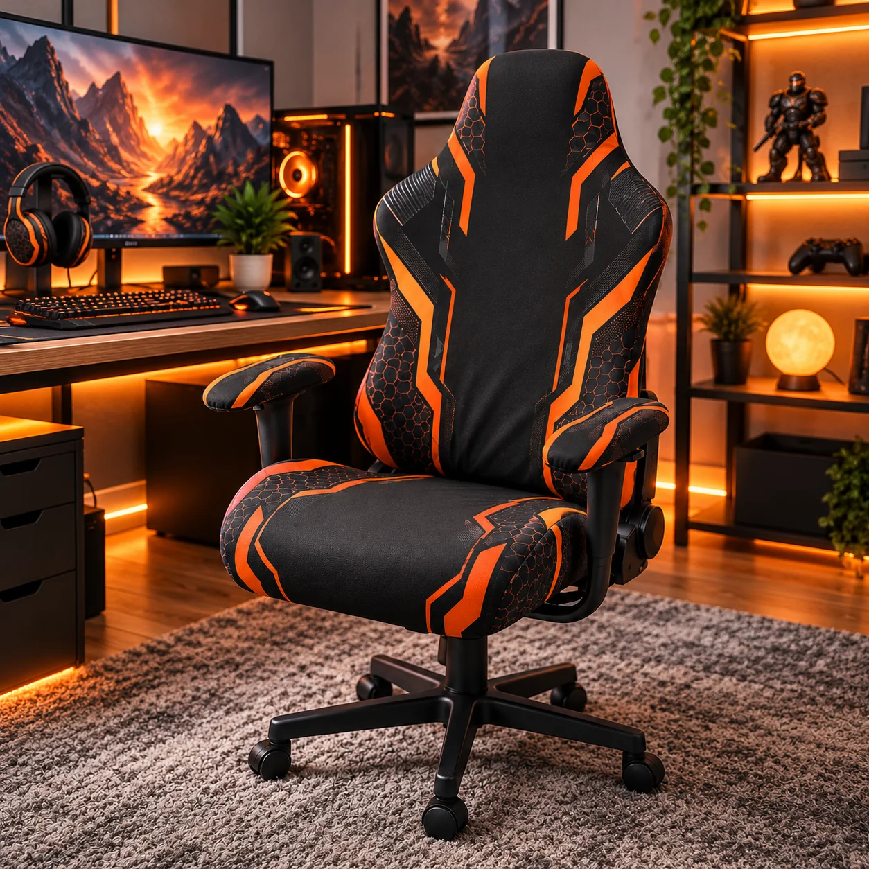 Custom Gaming Chair Covers Set - Gaming Accessories For Room ulasan dan harga