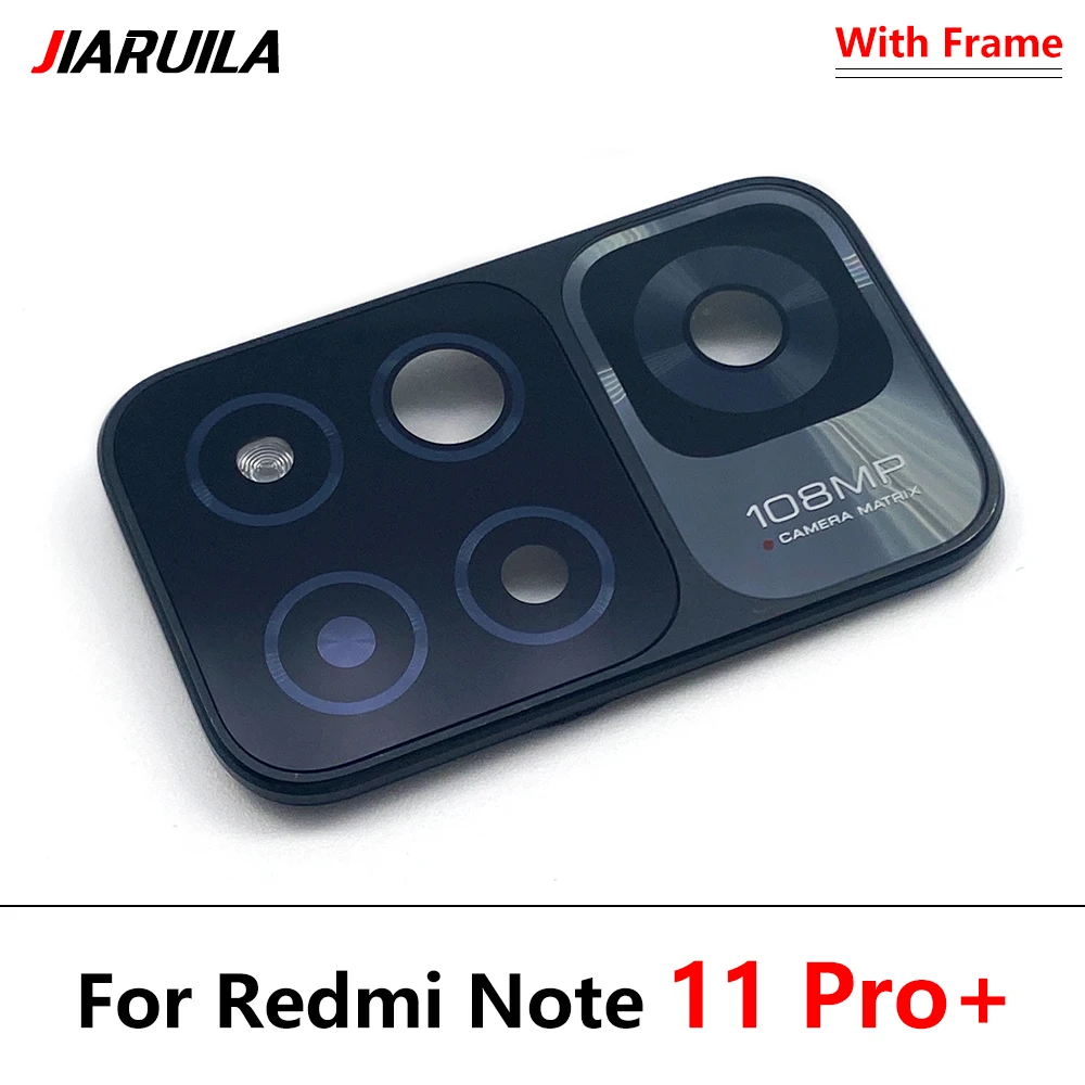 NEW Tested Repair Back Rear Camera Glass Lens With Cover Middle Frame Holder Housing For Redmi Note 11S 12 11T 5G 11 Pro Plus