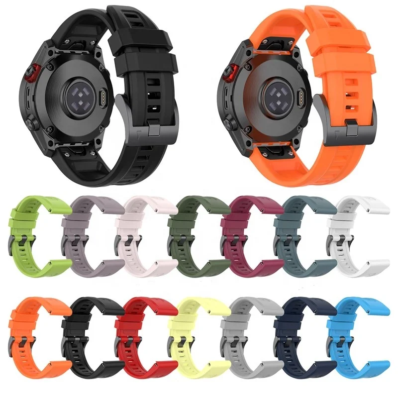 

Silicone Sport Watch Band For Garmin Fenix 7/7S/7X Quick Waterproof Smart Watch Bands