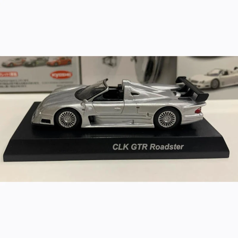 KYOSHO 1/64 CLK GTR Roadster Silver Alloy Racing Car Model Classic Adult Souvenir Gift Static Display view 3