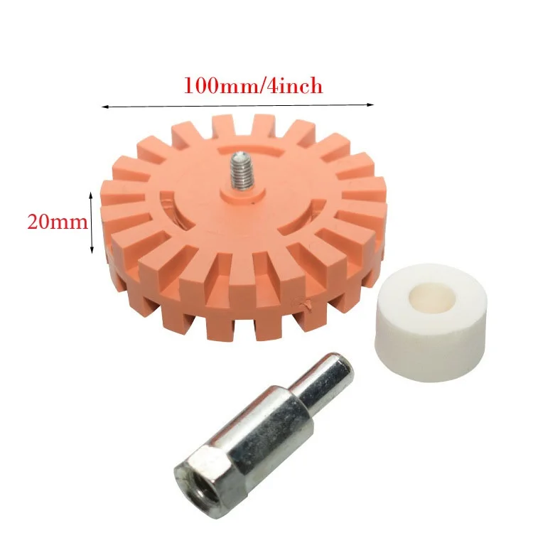 Rubber Removal Tool Decal Removal Wheel Graphic Removal Compact Size Options Easy Drill Compatibility Efficient Decal Removal