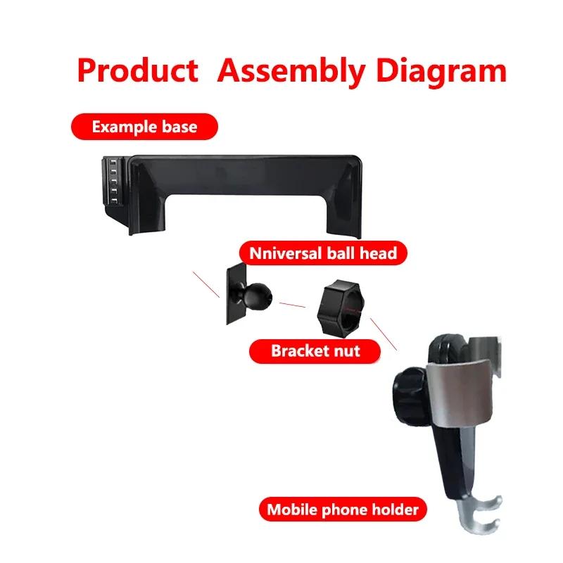 Supporto per cellulare per auto per MG4 EV MG 4 mulan EH32 2022 ~ 2024 360 ° supporto per auto rotante staffa GPS accessori per supporto di