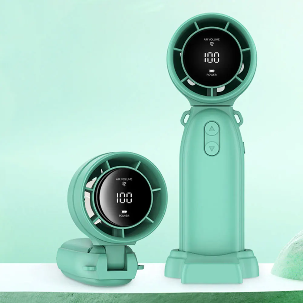 

Портативный ручной вентилятор, перезаряжаемый через USB, бесшумная работа, регулируемая скорость для комнаты в общежитии