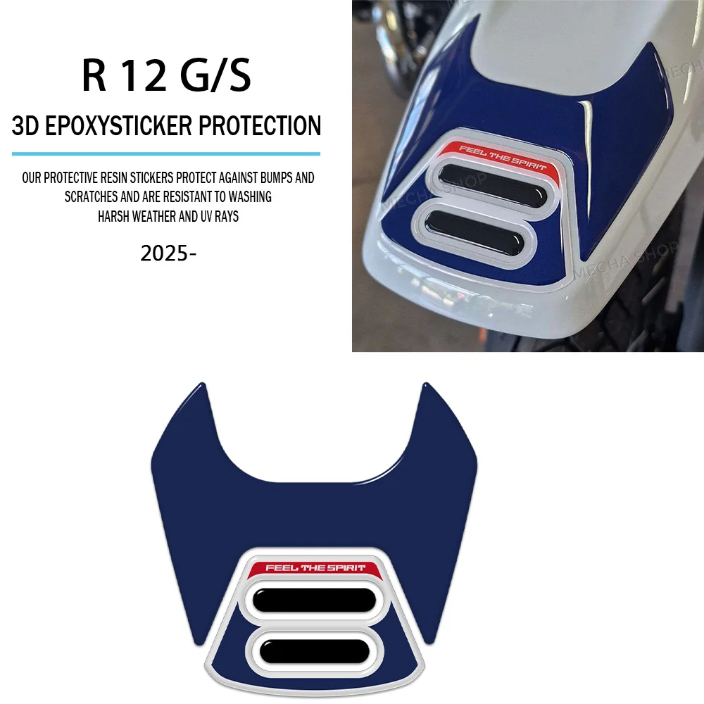 

3D Motorcycle Decal For R12G/S 2025 2026 Accessories R 12G/S Front Fender Protector Resin Sticker