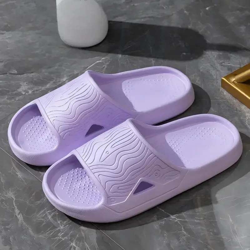 Women's Eva Slippers with a Poop-Feeling Feel, Women's Summer men and women Home Couples Thick-Soled Non-Slip Bathing and Bathro