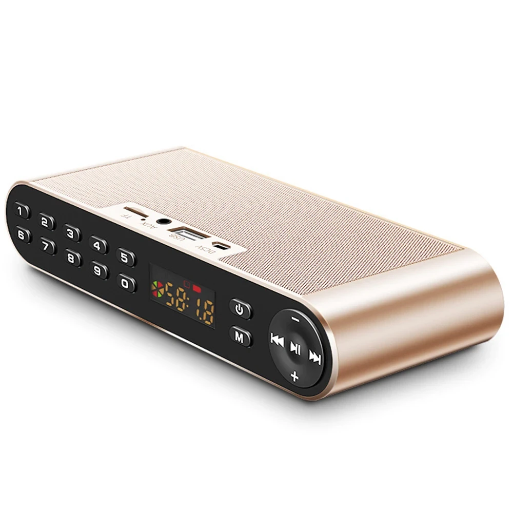 HIFI Bluetooth Speaker Portable Wireless Super Bass Dual Speakers Soundbar with Mic TF FM Radio USB Sound Box Gift
