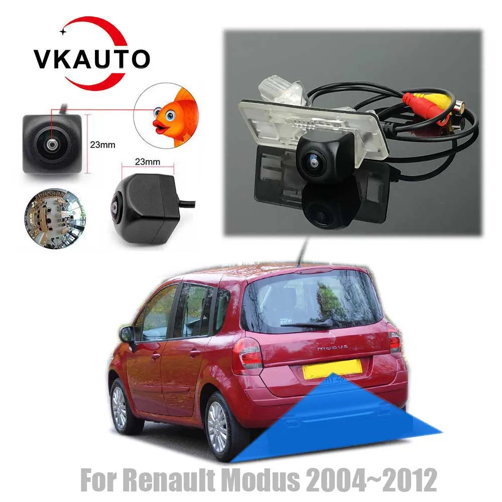 VKAUTO Fish Eye Rear View Camera For Renault Modus Grand Modus J77 2004~2012 CCD HD Night Vision Reversing Backup Parking Camera