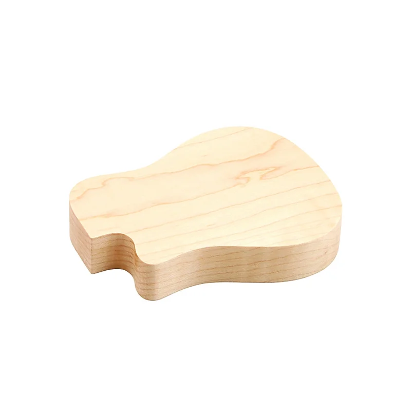 

ABVL-Guitar Wood Picks Box Guitar Shaped Guitar Pick Storage Plectrum Container For Guitar Standard Picks