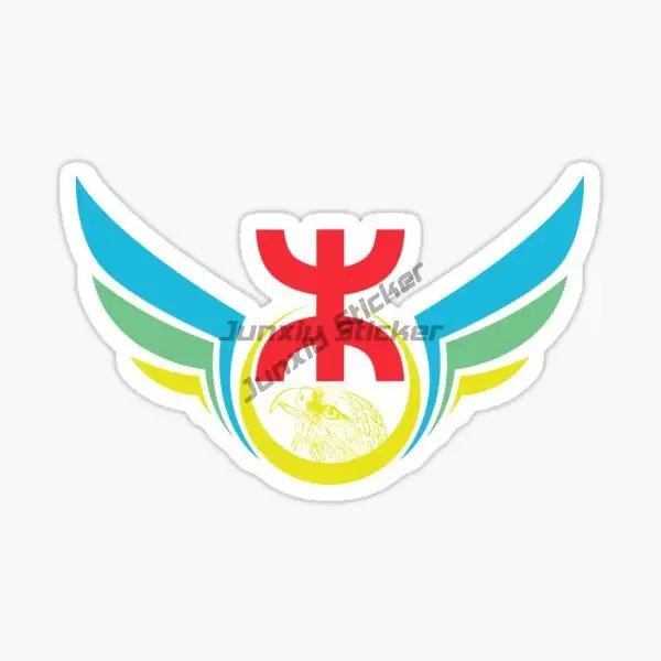 Amazigh Berbers Flag Symbol Emblem Creative Car Stickers for Car Bicycle Window Fridge Wall Table Decoration Accessories