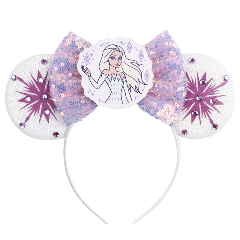 Disney Anna Princess Elsa Headband Mickey Mouse Ears Headbands for Baby Girls Olaf Frozen Hairband Kids Women Hair Accessories