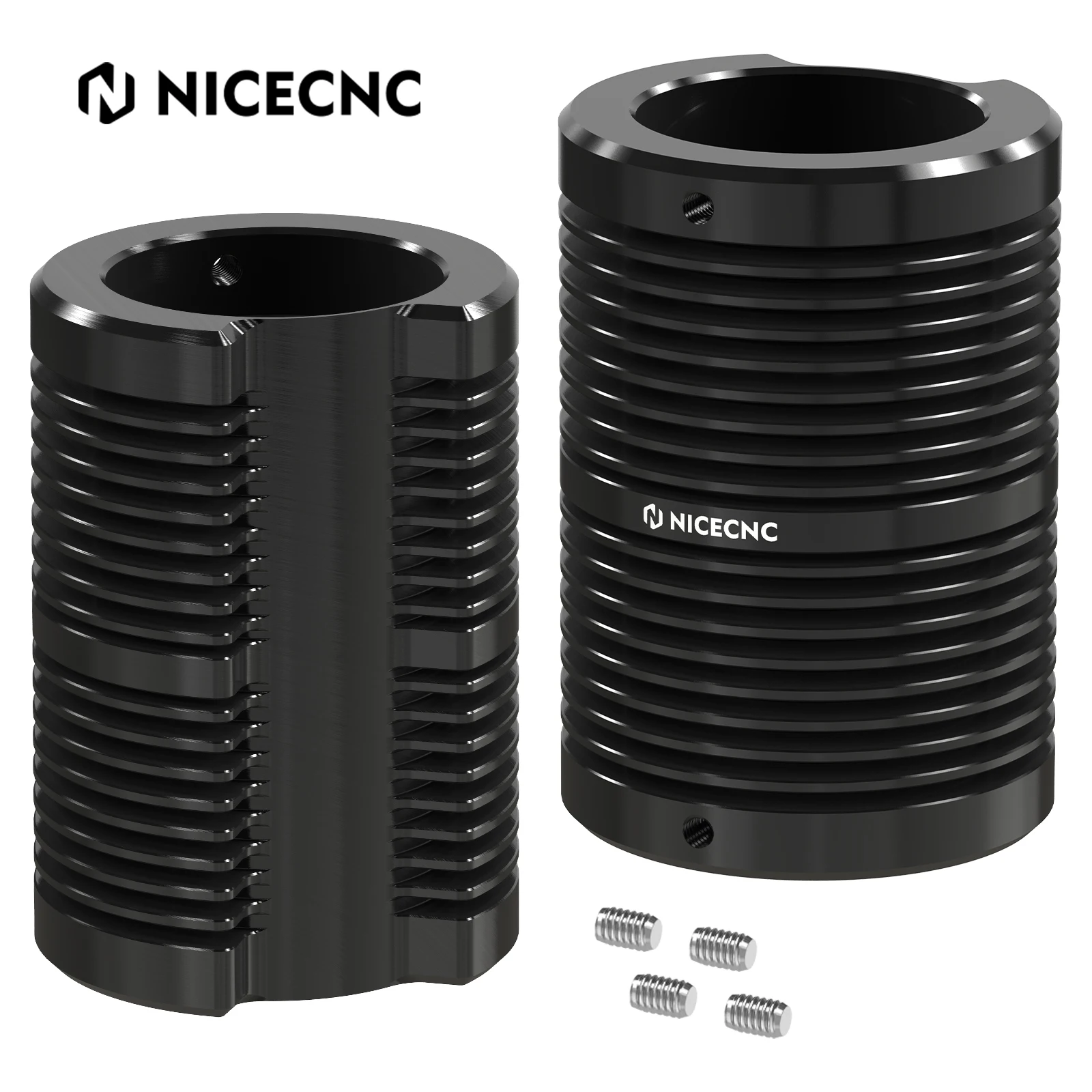 

NICECNC 2 Pcs YFZ450R Front Shock Cooler Protector For Yamaha YFZ450R 2009-2024 2023 2021 Billet aluminum ATV Accessories