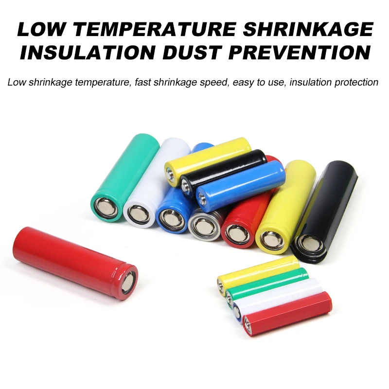 20/30/50~300pcs 18650 Lipo Battery Wrap PVC Heat Shrink Tube Precut Width 29.5mm x 72mm Insulated Film Protect Case Pack Sleeve