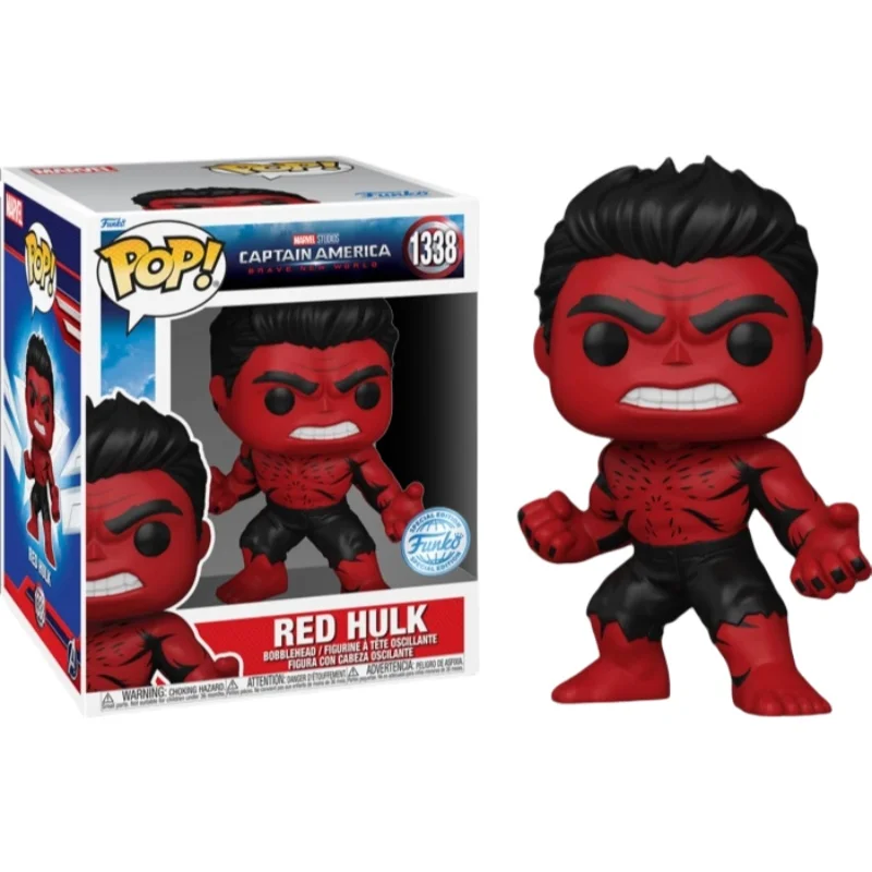 Original Funko Pop Captain America 4 Brave New World Figure Marvel Red Hulk Sam Wilson Vinyl Sculpture Doll Limited Edition Toys - Image 3