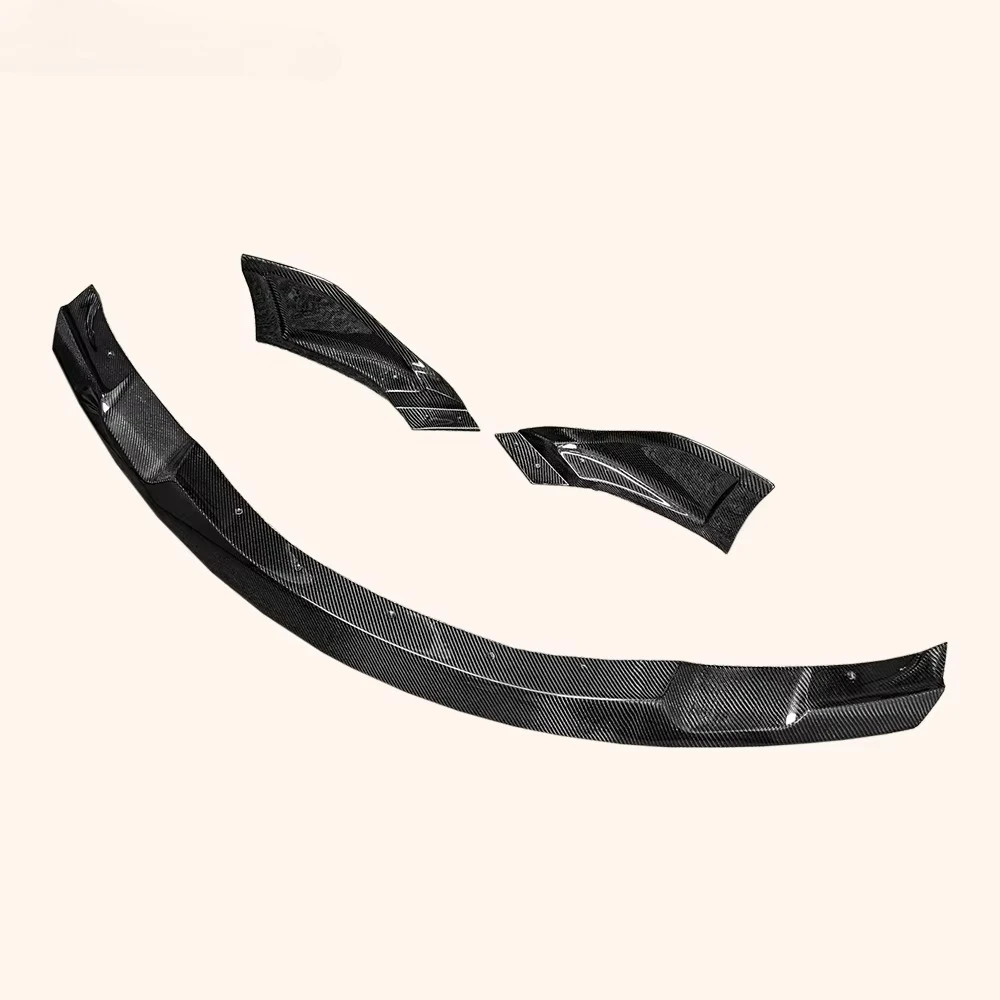 2019-2024 ل GR ل Supra MK5 A90 A91 أجزاء الجسم الكربون P3 نمط الجبهة حافة مصد السيارة 3 قطعة #4