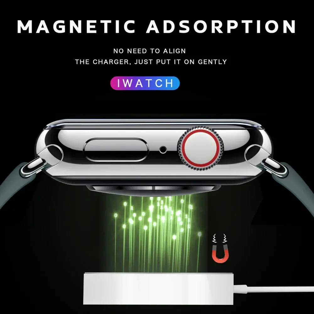 1M Magnetic Wireless Charger for iWatch 8/7/6/5/SE USB C Portable Fast Charging Station for Apple Watch Series Ultra 8 7 6 SE 5