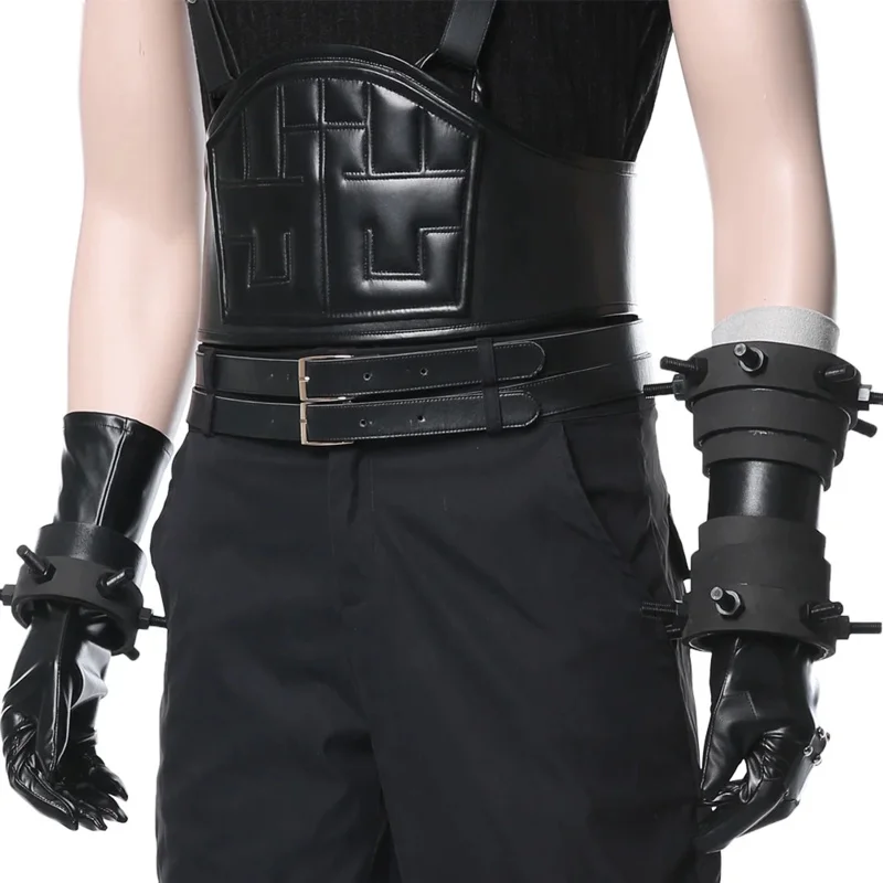 FF7 Cloud Strife Cosplay Costume Anime Game Final Fantasy VII Men Vest Pant Halloween Party Clothes For Male Adult Role Play New