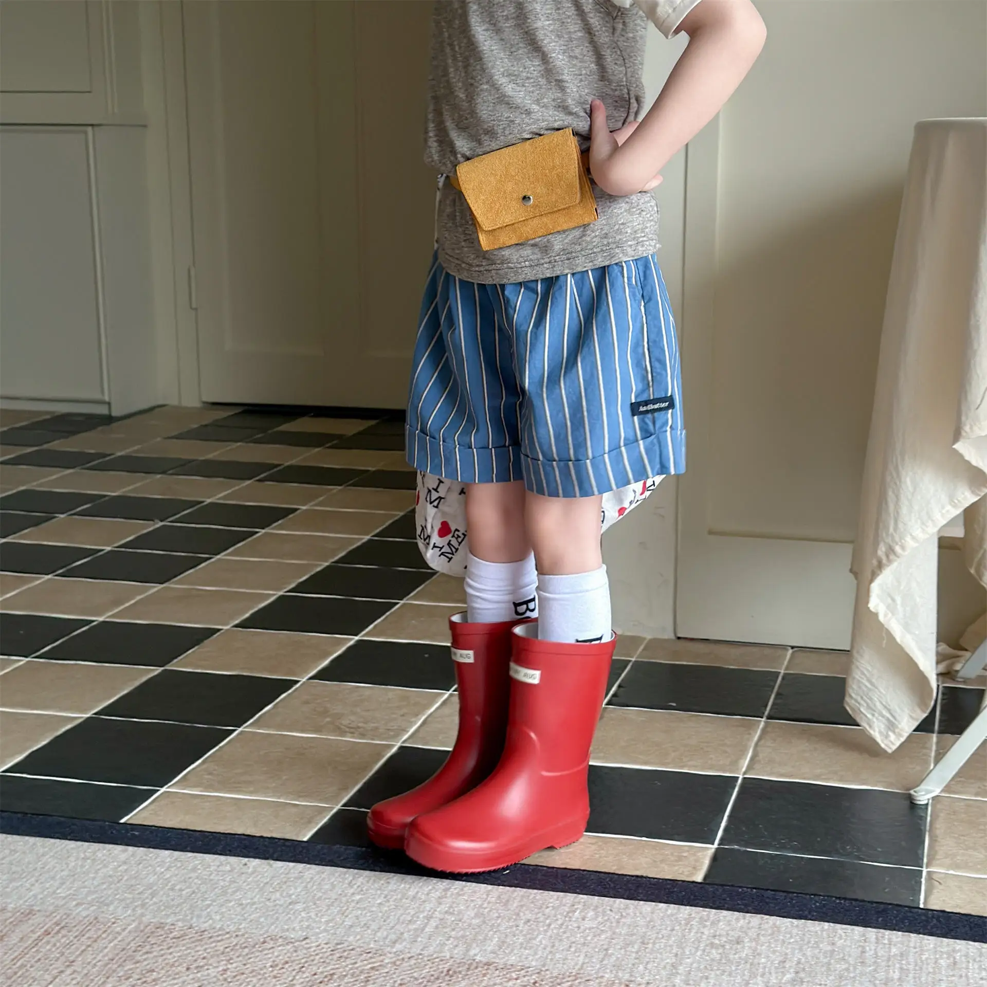 2026 Summer New Children Loose Shorts Fashion Boys Striped Shorts Baby Girls Cotton Casual Shorts Kids Toddler Clothes