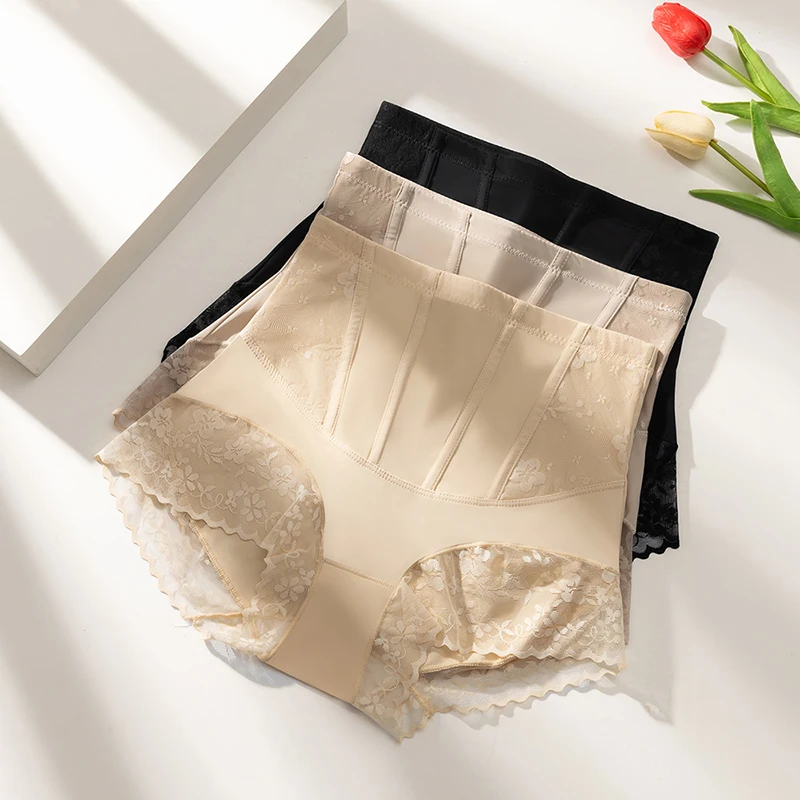BZEL Damen-Shaper-Höschen, hohe Taille, Spitze, sexy Dessous, Shapewear für Frauen, Wickeln Sie die Hüften, Slips, Fishbone-Taille, Schlankheitsverkauf