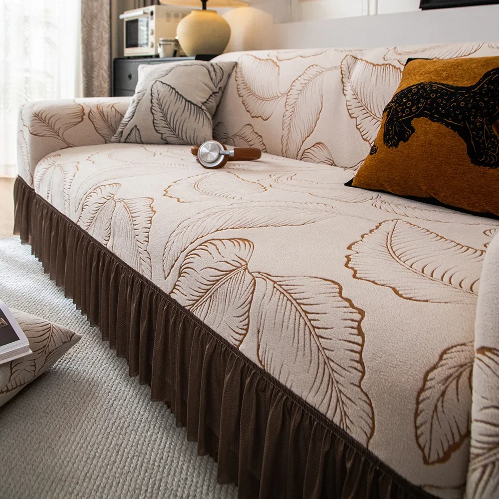 1/2/3/4 Seater Sofa Cover Single Double Three Four-Seater Elastic All-inclusive Dustproof Sofa Cover