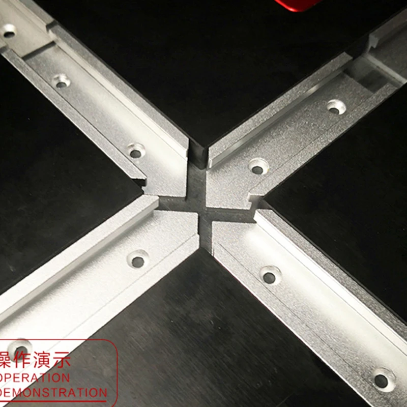 Imagem -05 - Kit de Alumínio T-track Intersection t Slot Chute Miter Table Cross T-track Jig Carpintaria Ferramentas para Trabalhar Madeira 30 tipo Peças
