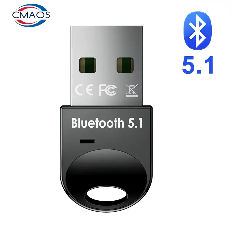 Adaptador USB Bluetooth 5.1, Receptor Bluetooth USB, Dongle Bluetooth 5.0, Transmissor BT 5.0 APTX, Adaptador Mini para PC, Laptop e Caixa de Som