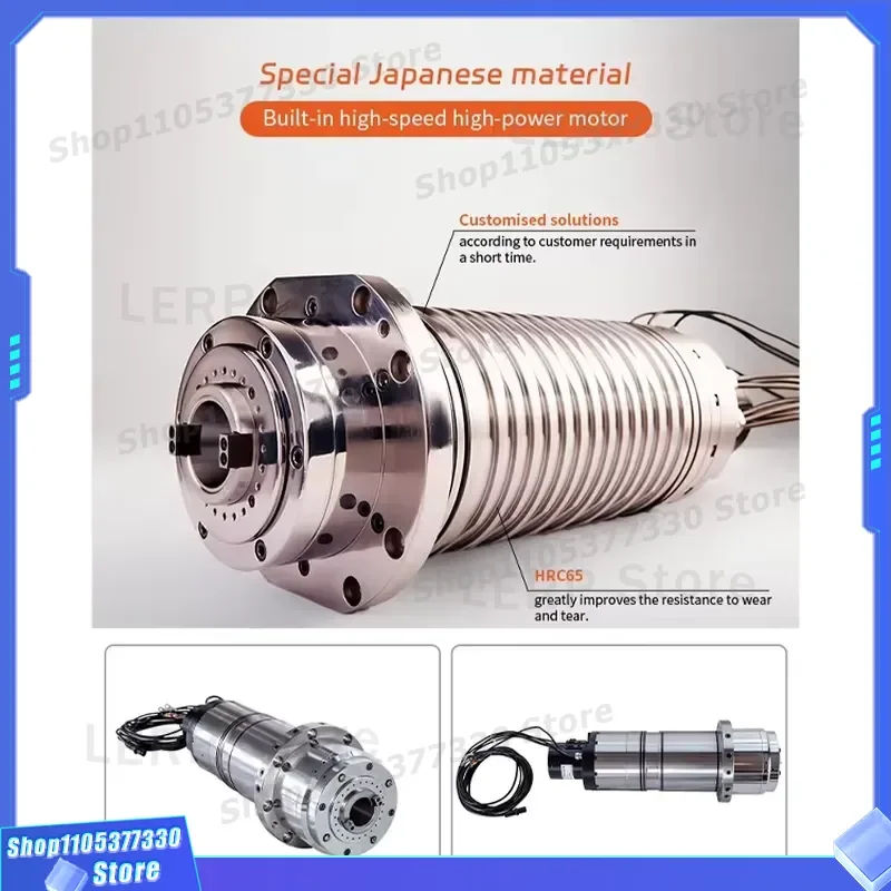 High Speed 15000rpm BT40 Water Cooled Spindle Motor 10000N Electric CNC Machine Tool Direct Factory Sale High Performance