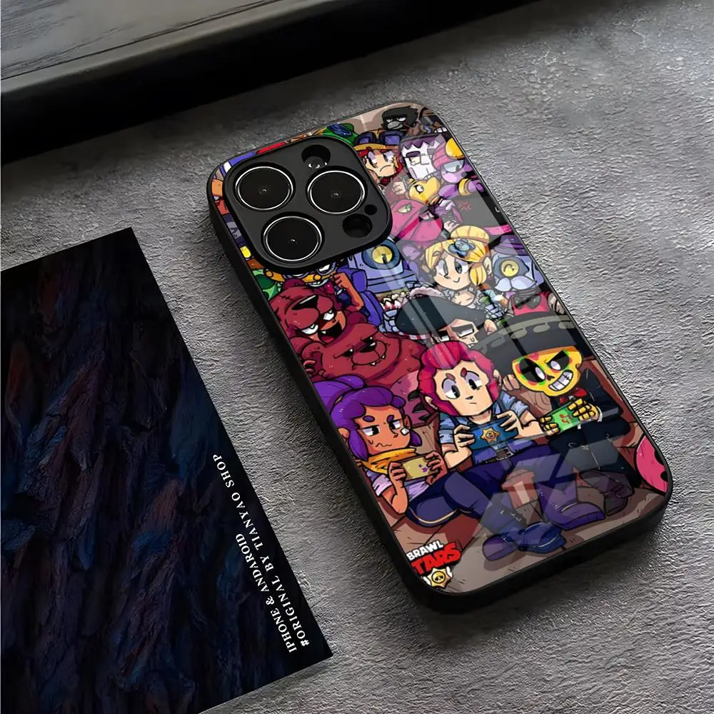 Cartoon Game Stars L-Leons Phone Case Apple For IPhone 15 Pro Plus 14 Pro 12 11 13 Mini X XR XS Max 16 Plus SE Glass Back Cover