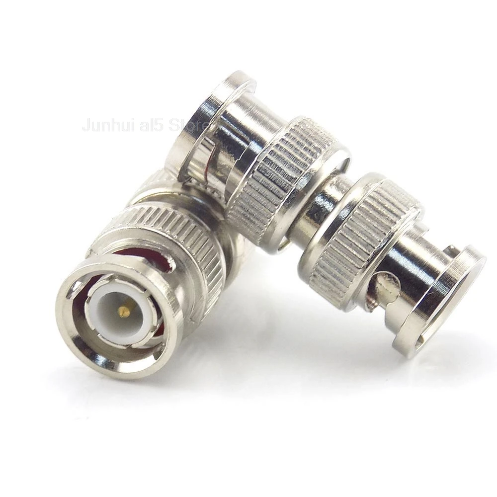 10 pçs bnc macho para bnc macho conector adaptador plug rf cctv câmera de segurança acoplador coaxial acessórios de vídeo b5