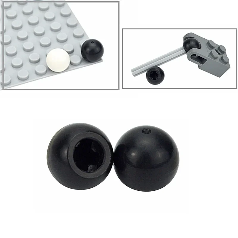 Building Blocks Technical Plates 10.2mm 30 PCS connecting ball steering ball Compatible with 32474 Creative Educational toy