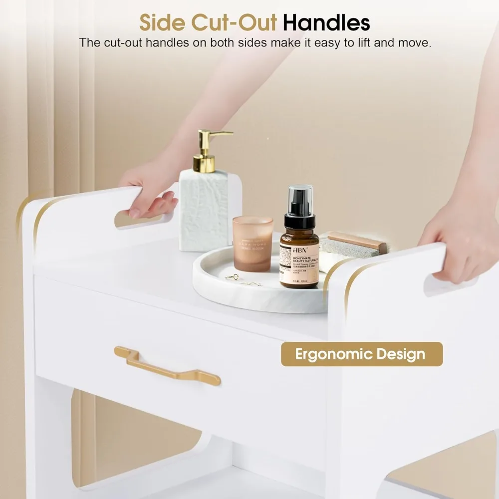 عربة دوارة لصالونات التخزين، عربة حلاقة مع خزانة وعجلات قابلة للقفل، أدوات تصفيف أدوات سبا التجميل